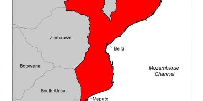 Mapa ng Mozambique malarya