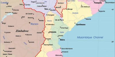 Mozambique pampulitika mapa